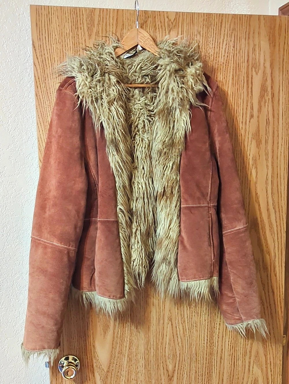 Voda International Brown Faux-Fur Trim Jacket